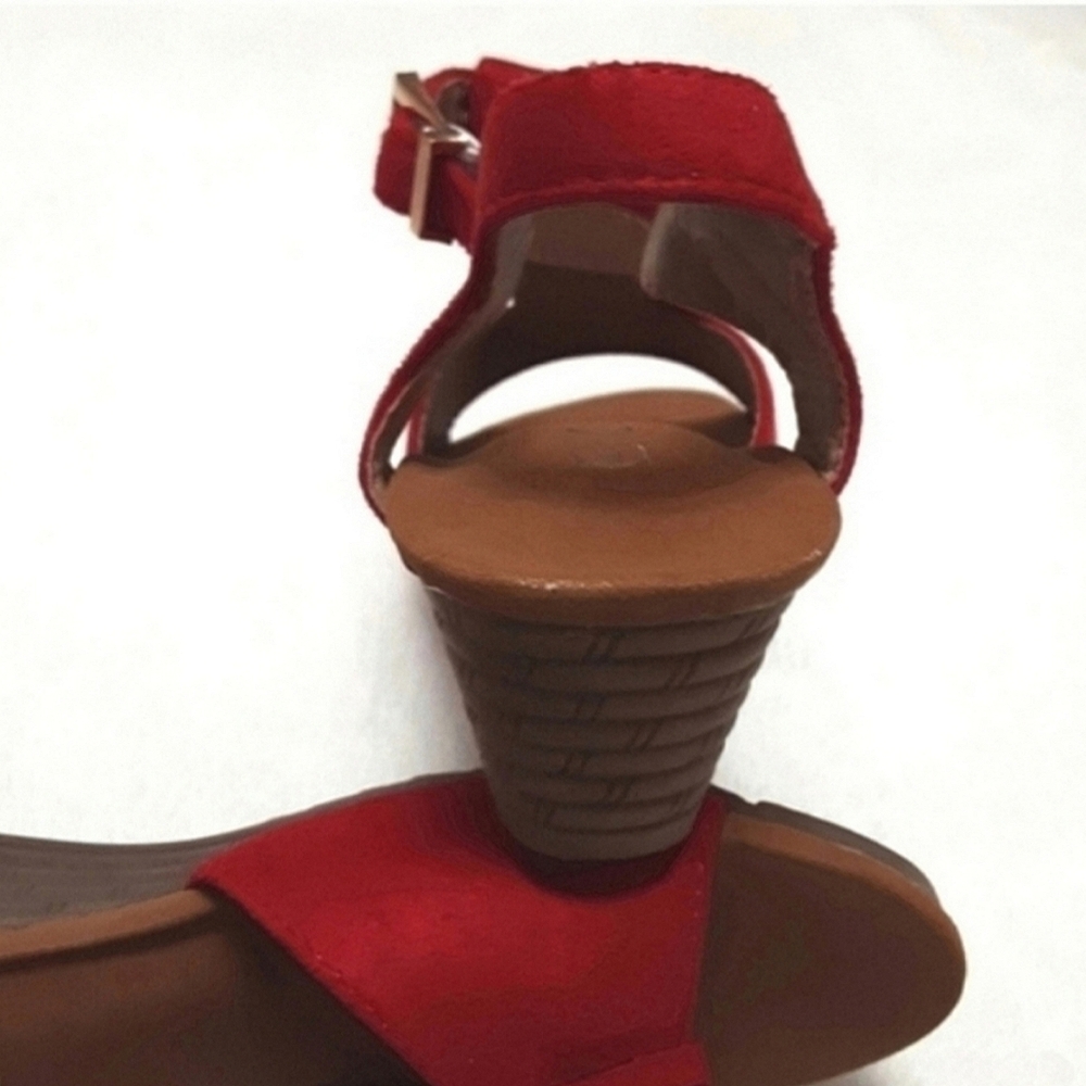 Lucita Red Fringe Sandals Womens Size 7 - Picture 8 of 12
